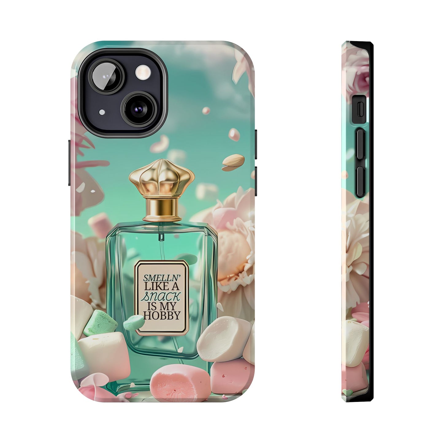 Perfume Marshmallow Phone Case iPhone Samsung "Smelln' Like A Snack Is My Hobby"