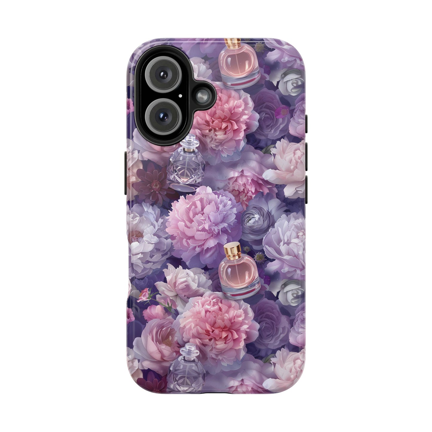 Vintage Floral Perfume Phone Case iPhone Samsung Purple Tough Case