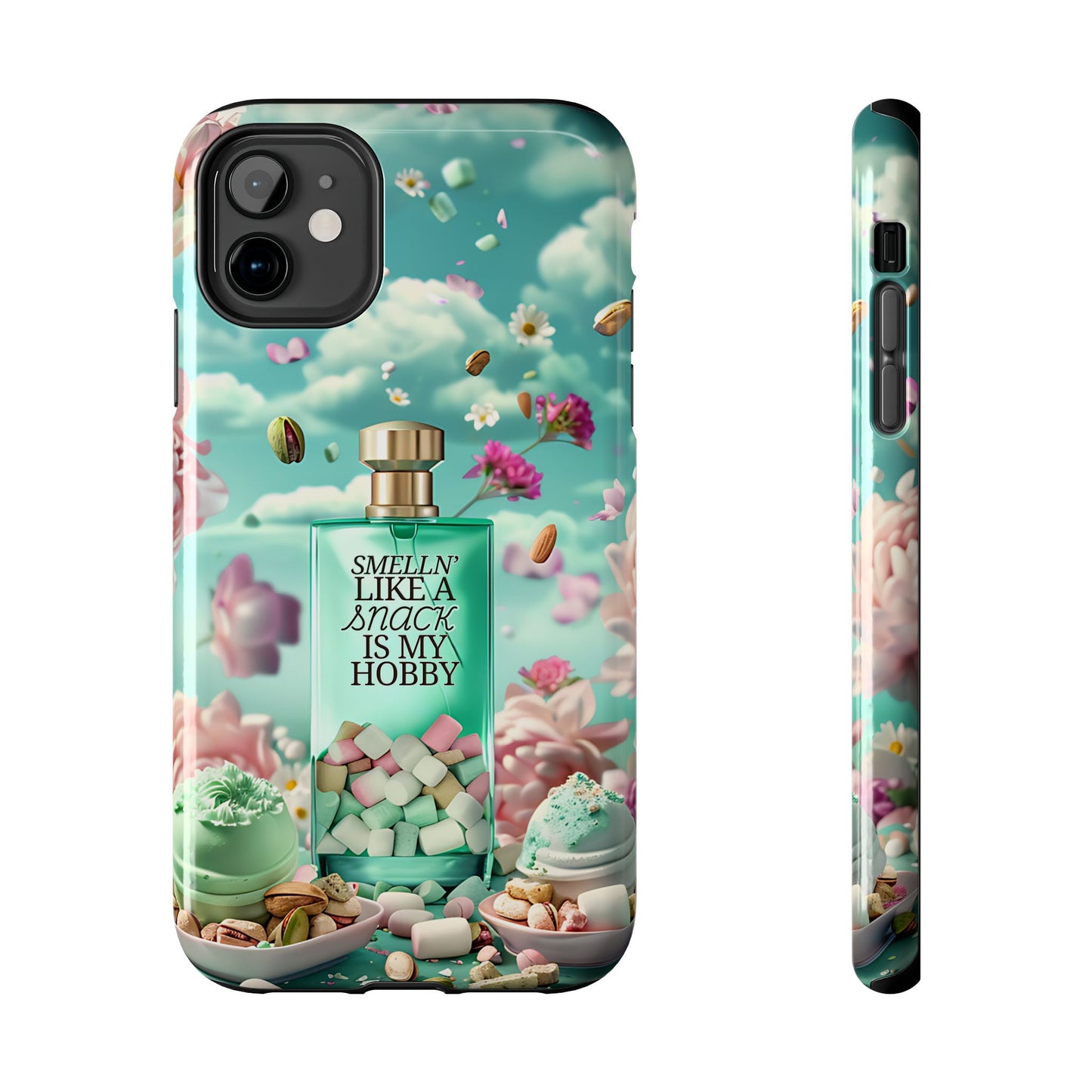 Gourmand Perfume Phone Case iPhone Samsung "Smelln' Like A Snack Is My Hobby"