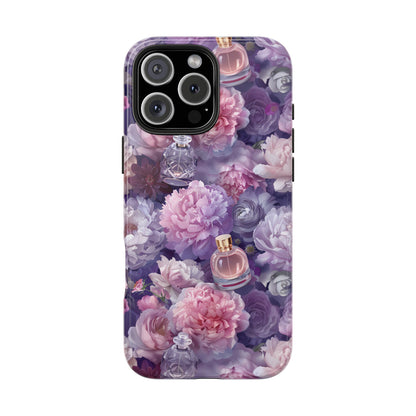 Vintage Floral Perfume Phone Case iPhone Samsung Purple Tough Case