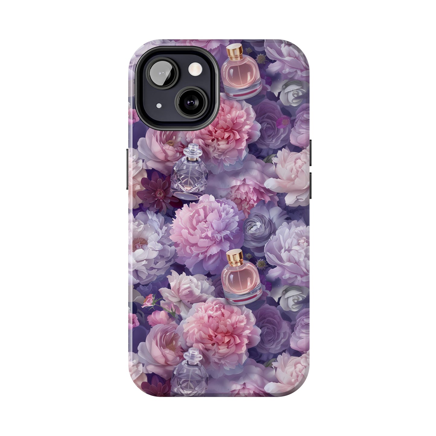 Vintage Floral Perfume Phone Case iPhone Samsung Purple Tough Case