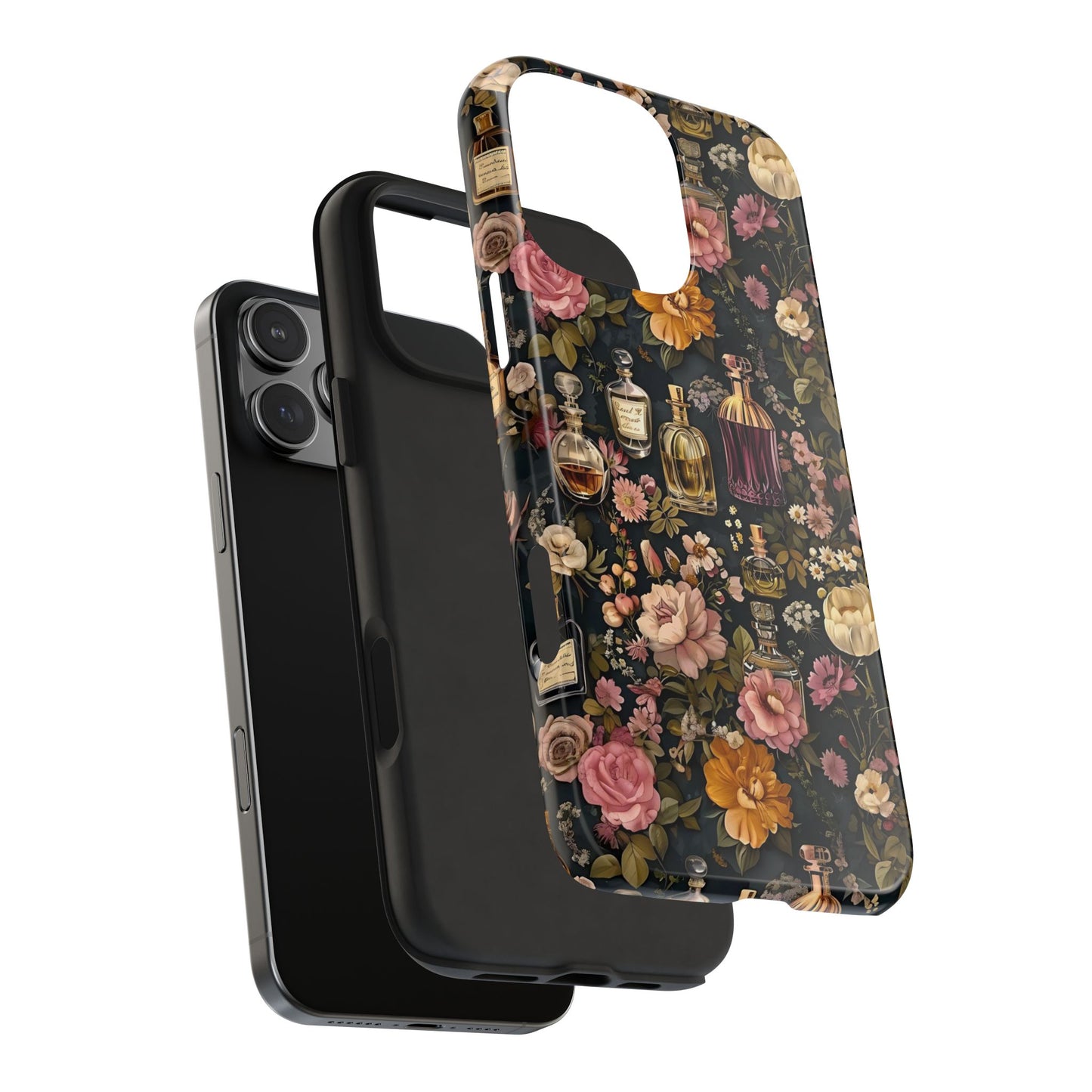 Vintage Perfume & Flower Phone Case iPhone Samsung Tough Case