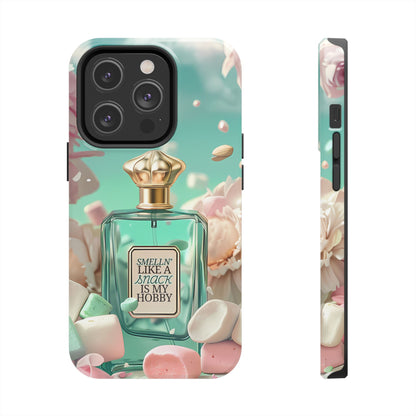 Perfume Marshmallow Phone Case iPhone Samsung "Smelln' Like A Snack Is My Hobby"