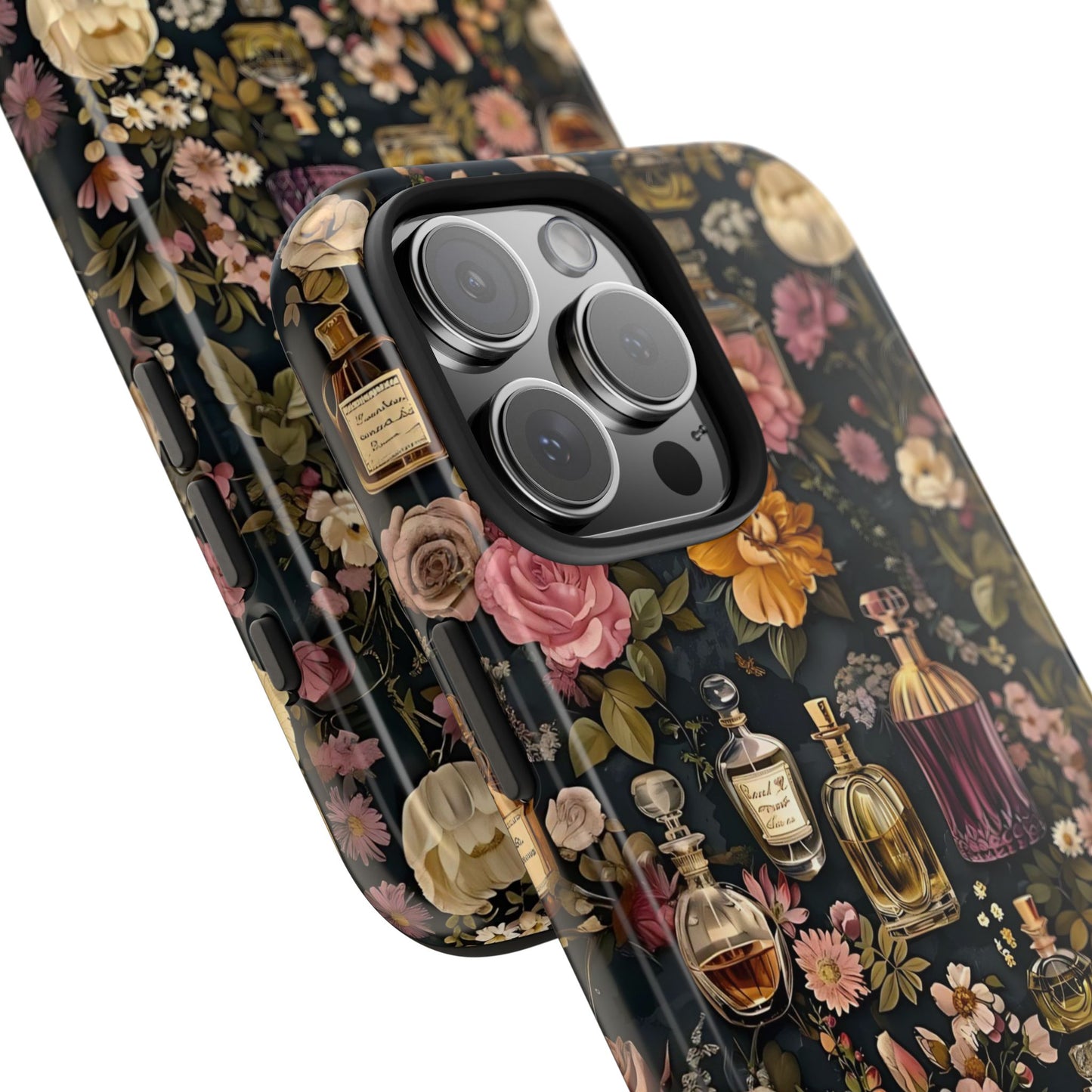 Vintage Perfume & Flower Phone Case iPhone Samsung Tough Case