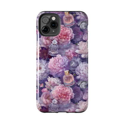 Vintage Floral Perfume Phone Case iPhone Samsung Purple Tough Case