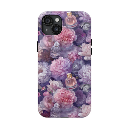 Vintage Floral Perfume Phone Case iPhone Samsung Purple Tough Case