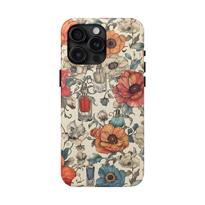 Vintage Perfume Flower Phone Case iPhone Samsung Tough Case