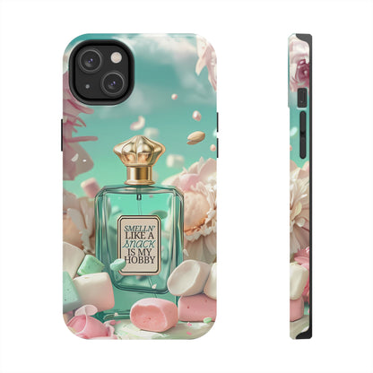 Perfume Marshmallow Phone Case iPhone Samsung "Smelln' Like A Snack Is My Hobby"