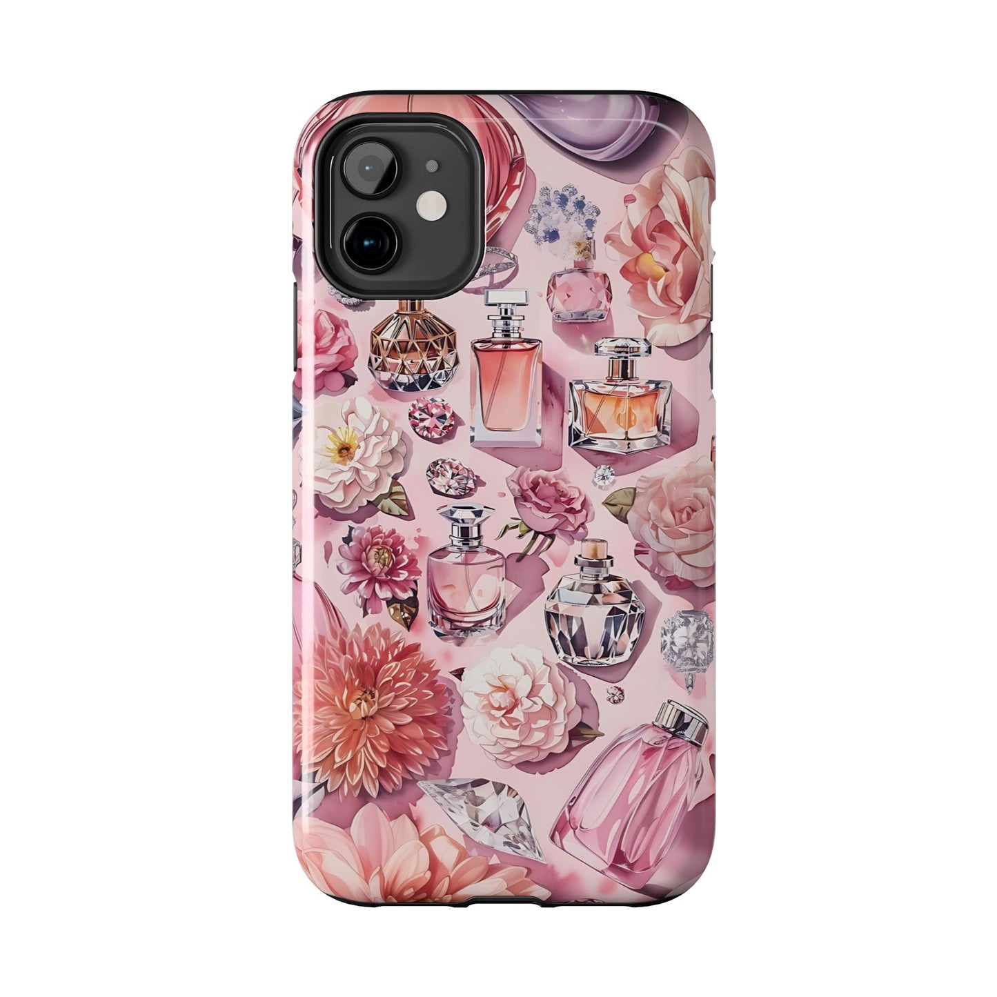 Floral Perfume Gemstone Phone Case iPhone Samsung