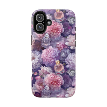 Vintage Floral Perfume Phone Case iPhone Samsung Purple Tough Case