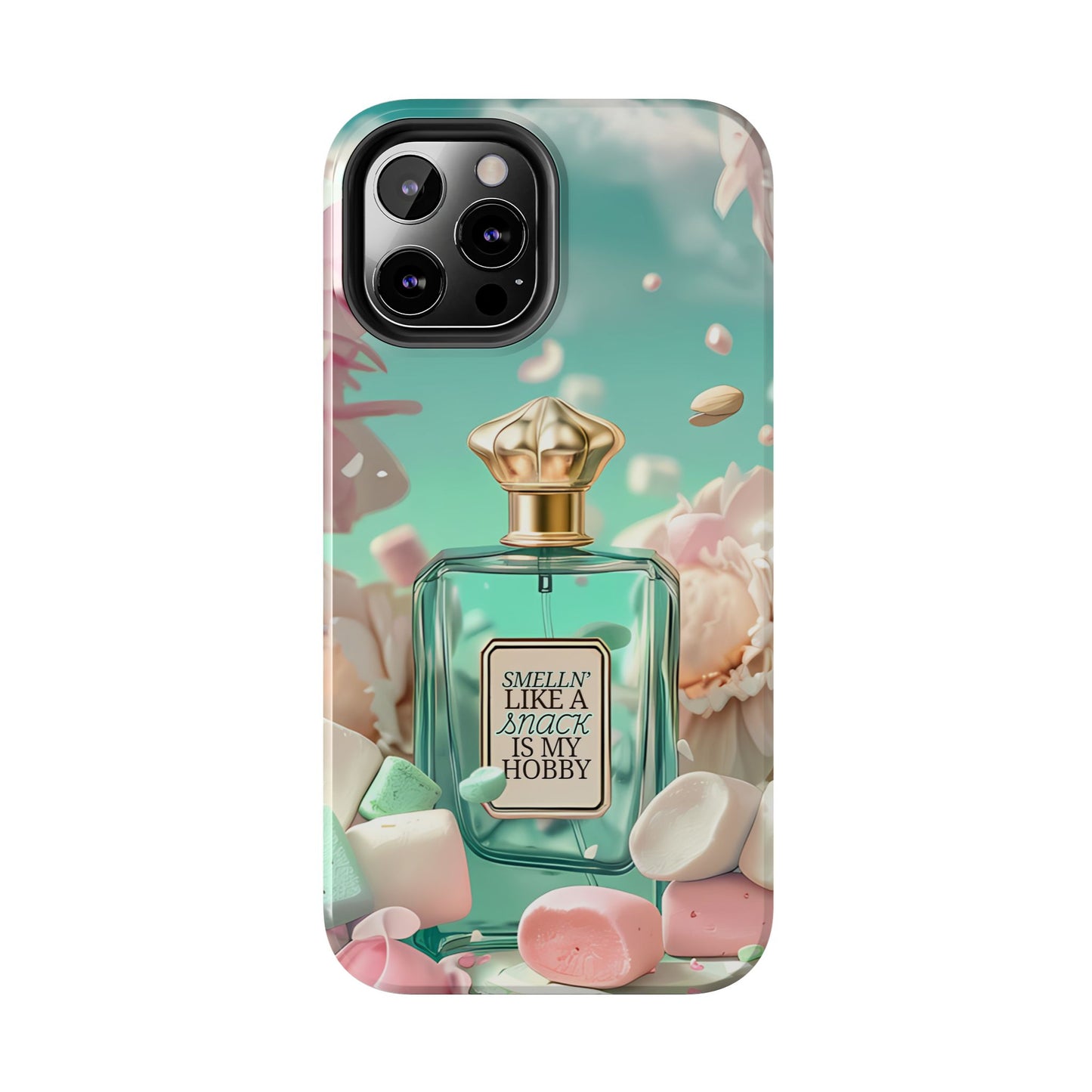 Perfume Marshmallow Phone Case iPhone Samsung "Smelln' Like A Snack Is My Hobby"