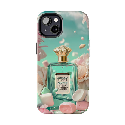 Perfume Marshmallow Phone Case iPhone Samsung "Smelln' Like A Snack Is My Hobby"