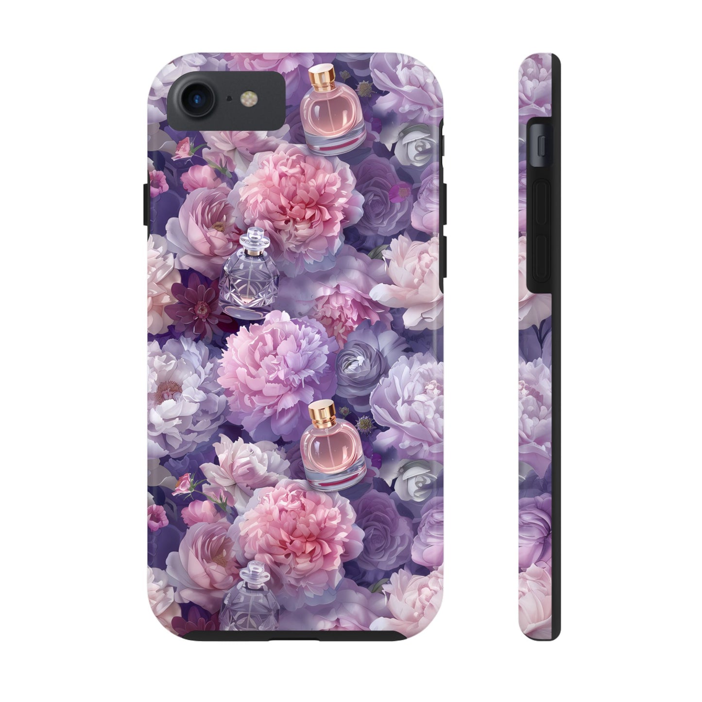 Vintage Floral Perfume Phone Case iPhone Samsung Purple Tough Case