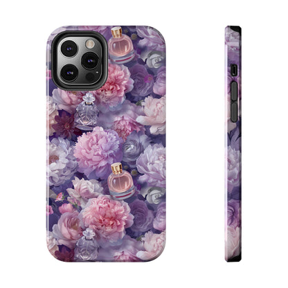 Vintage Floral Perfume Phone Case iPhone Samsung Purple Tough Case