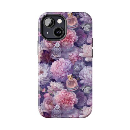 Vintage Floral Perfume Phone Case iPhone Samsung Purple Tough Case