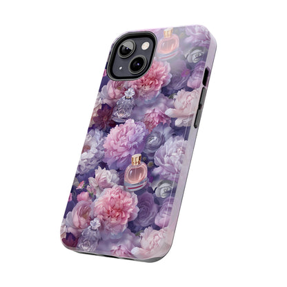 Vintage Floral Perfume Phone Case iPhone Samsung Purple Tough Case