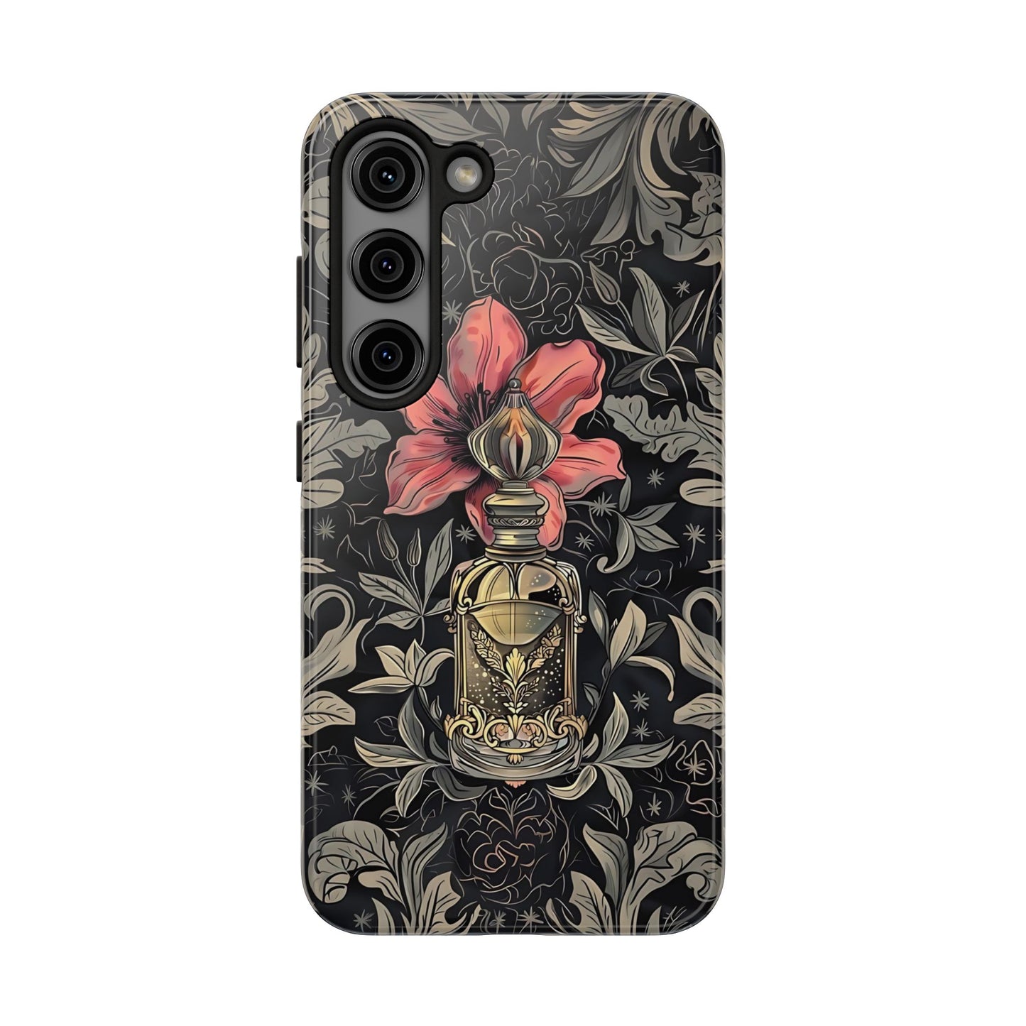 Vintage Black Gold Perfume Phone Case iPhone & Samsung Tough Case