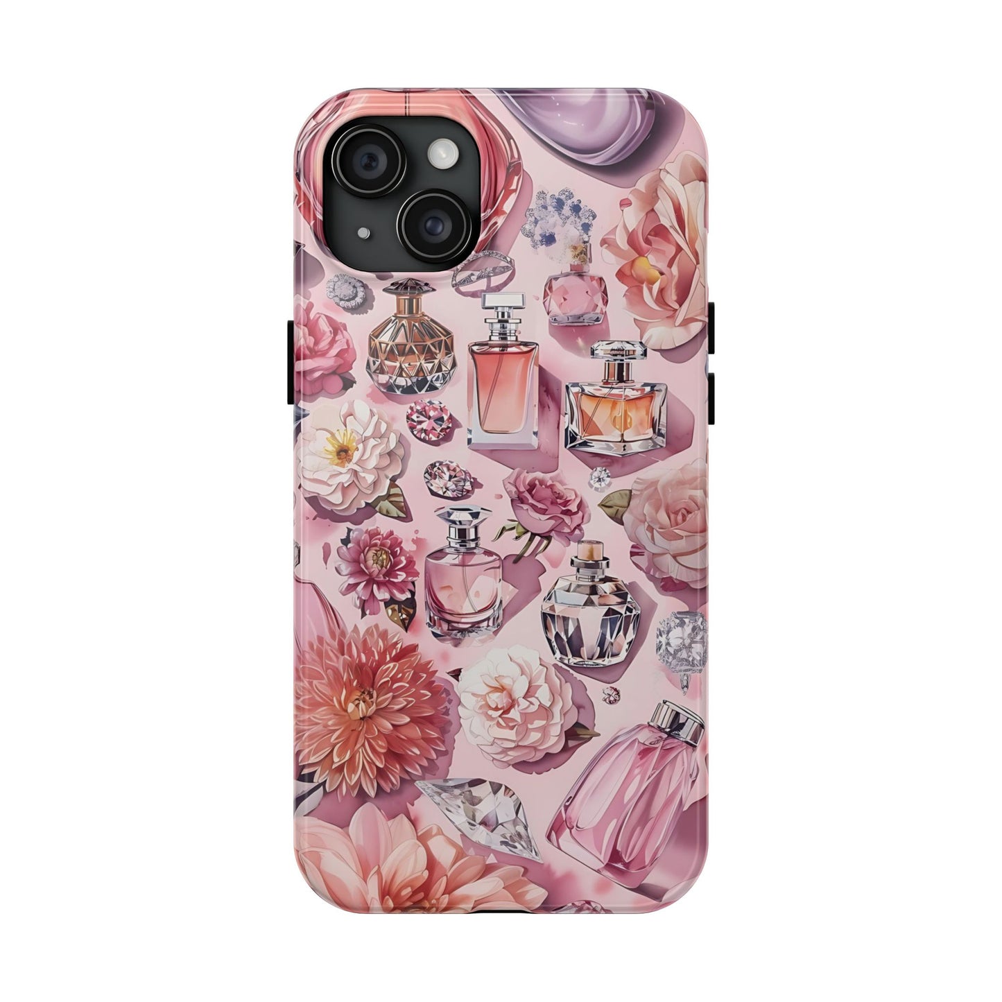 Floral Perfume Gemstone Phone Case iPhone Samsung