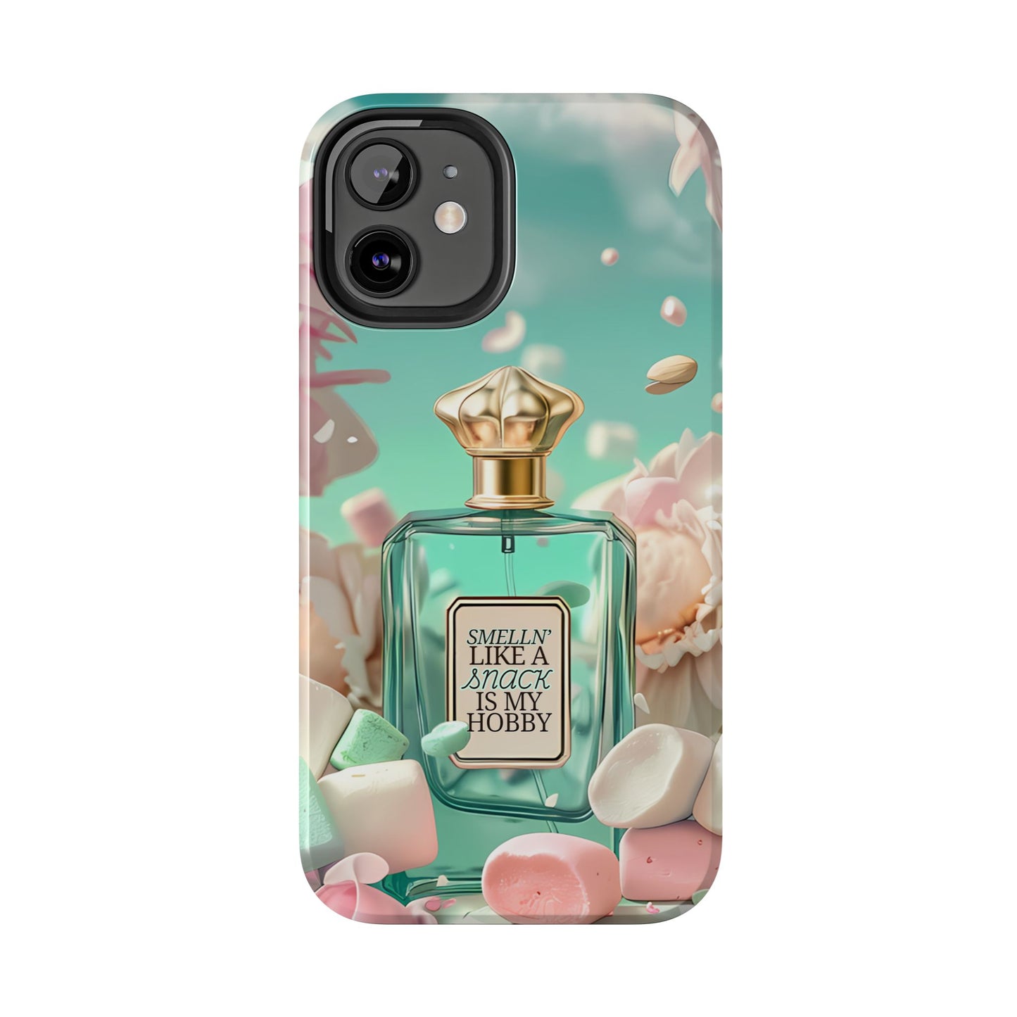 Perfume Marshmallow Phone Case iPhone Samsung "Smelln' Like A Snack Is My Hobby"