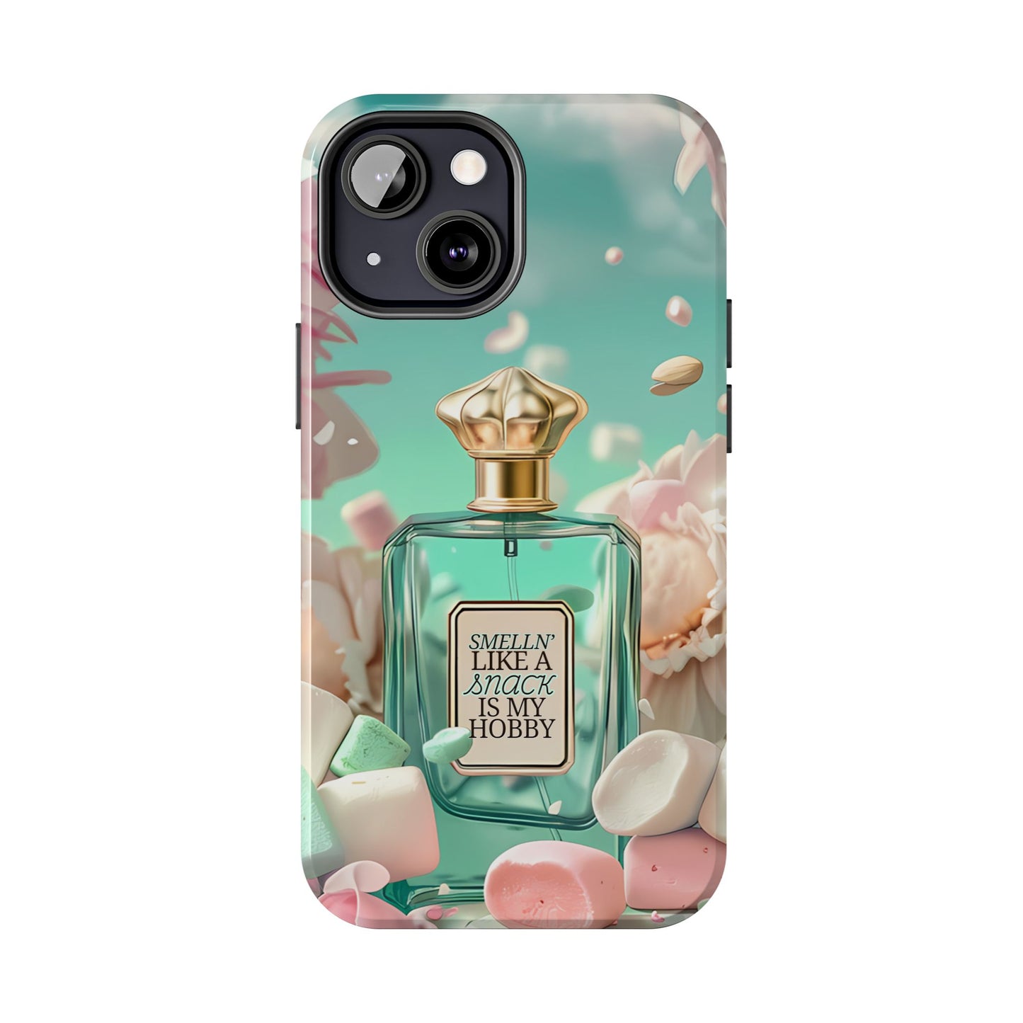 Perfume Marshmallow Phone Case iPhone Samsung "Smelln' Like A Snack Is My Hobby"