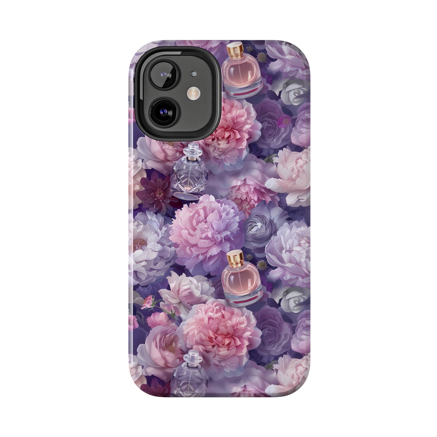 Vintage Floral Perfume Phone Case iPhone Samsung Purple Tough Case