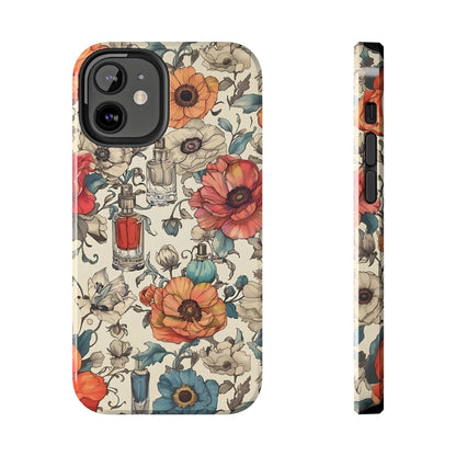 Vintage Perfume Flower Phone Case iPhone Samsung Tough Case