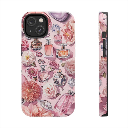 Floral Perfume Gemstone Phone Case iPhone Samsung