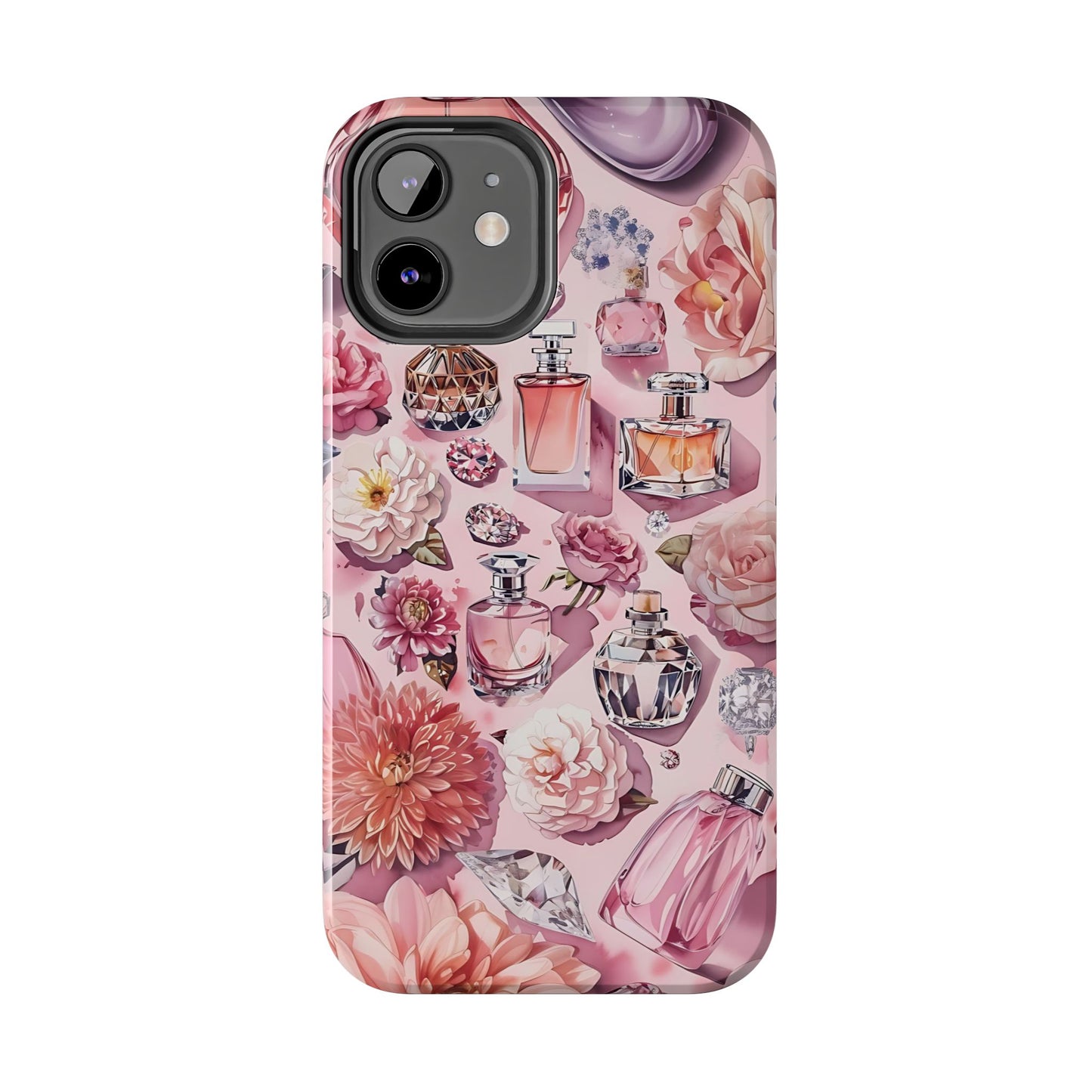 Floral Perfume Gemstone Phone Case iPhone Samsung