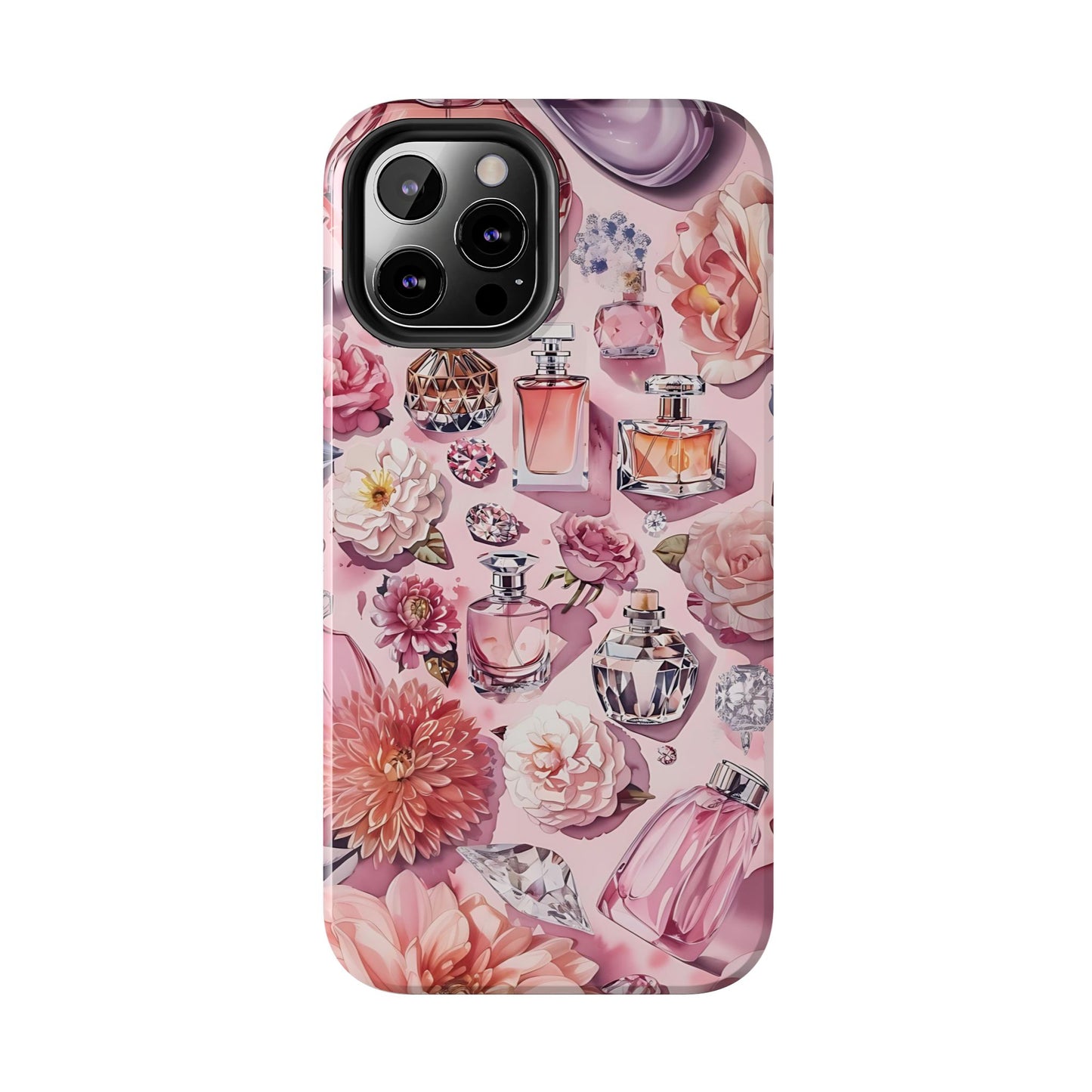 Floral Perfume Gemstone Phone Case iPhone Samsung