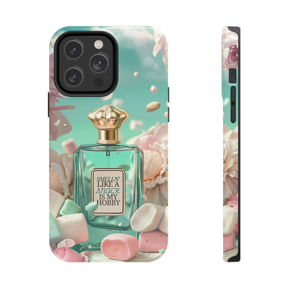 Perfume Marshmallow Phone Case iPhone Samsung "Smelln' Like A Snack Is My Hobby"