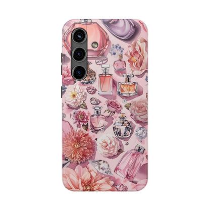 Floral Perfume Gemstone Phone Case iPhone Samsung