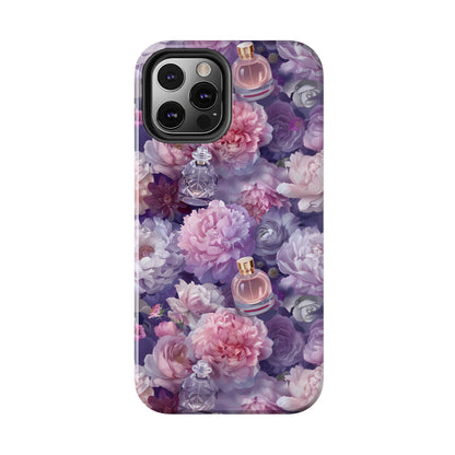 Vintage Floral Perfume Phone Case iPhone Samsung Purple Tough Case