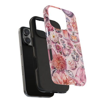 Floral Perfume Gemstone Phone Case iPhone Samsung