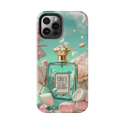 Perfume Marshmallow Phone Case iPhone Samsung "Smelln' Like A Snack Is My Hobby"