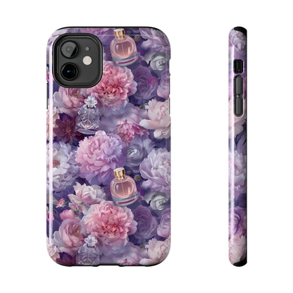 Vintage Floral Perfume Phone Case iPhone Samsung Purple Tough Case