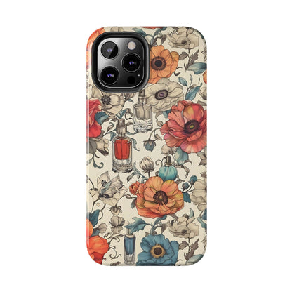 Vintage Perfume Flower Phone Case iPhone Samsung Tough Case