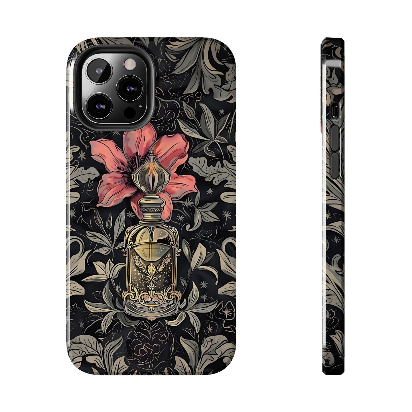 Vintage Black Gold Perfume Phone Case iPhone & Samsung Tough Case