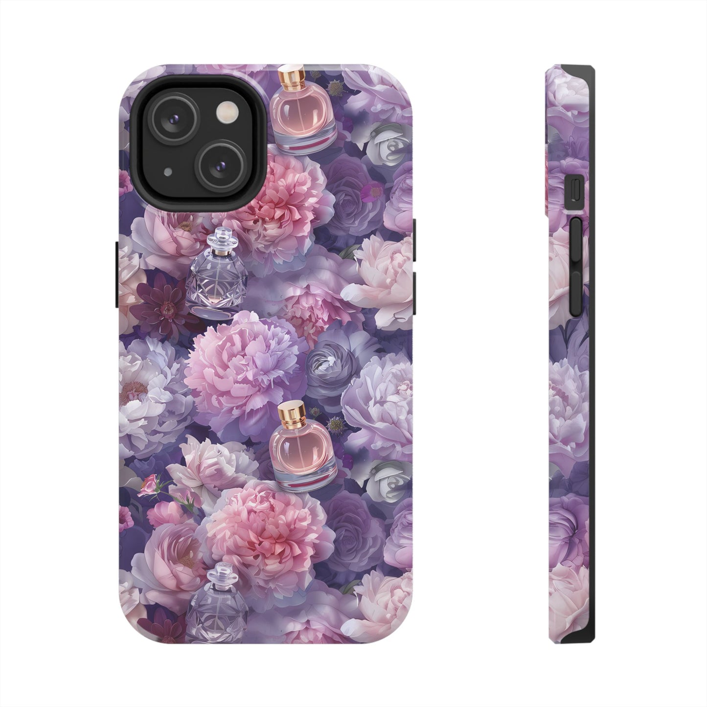 Vintage Floral Perfume Phone Case iPhone Samsung Purple Tough Case