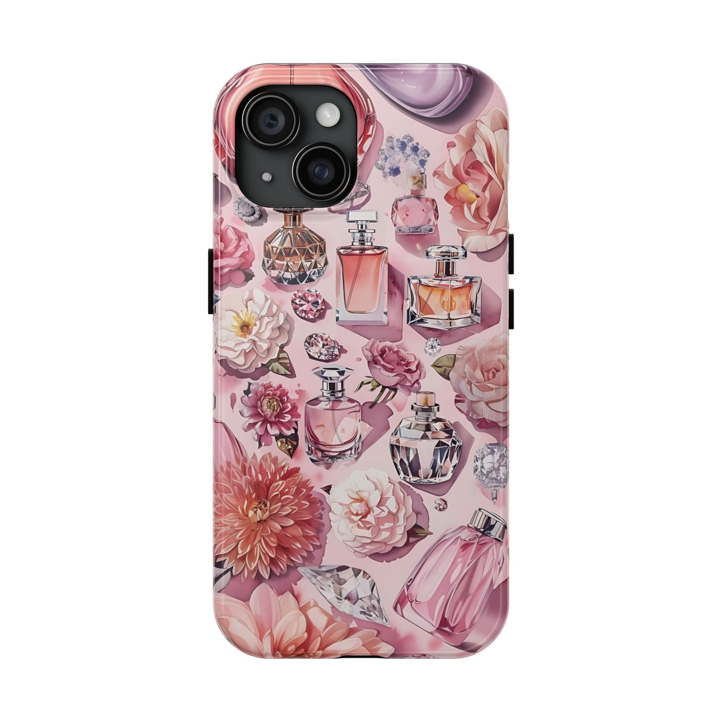 Floral Perfume Gemstone Phone Case iPhone Samsung