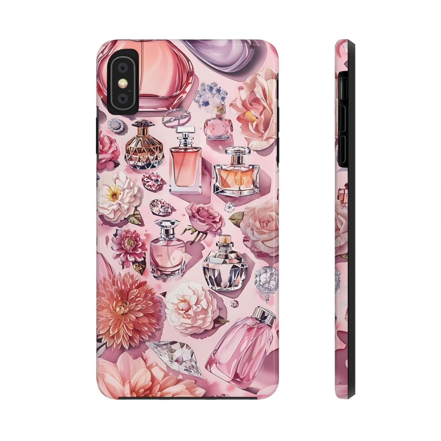 Floral Perfume Gemstone Phone Case iPhone Samsung