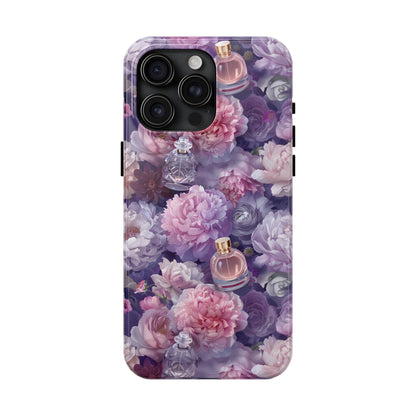 Vintage Floral Perfume Phone Case iPhone Samsung Purple Tough Case