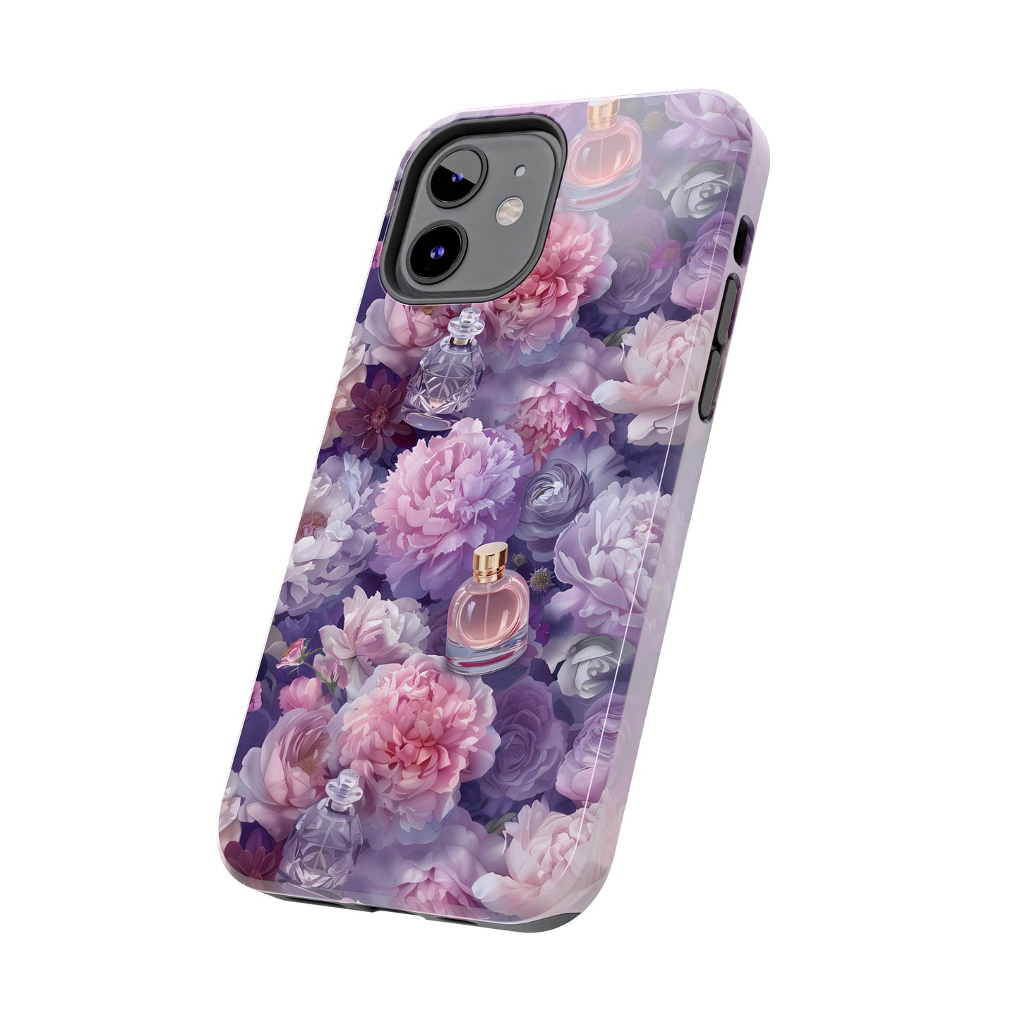 Vintage Floral Perfume Phone Case iPhone Samsung Purple Tough Case