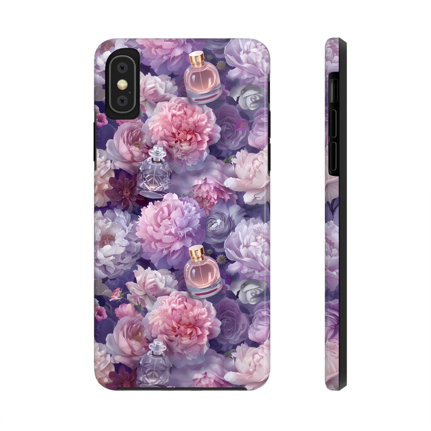 Vintage Floral Perfume Phone Case iPhone Samsung Purple Tough Case