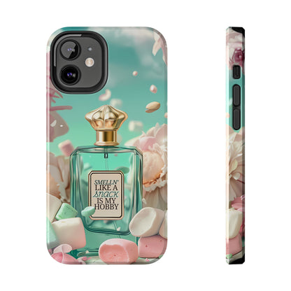 Perfume Marshmallow Phone Case iPhone Samsung "Smelln' Like A Snack Is My Hobby"