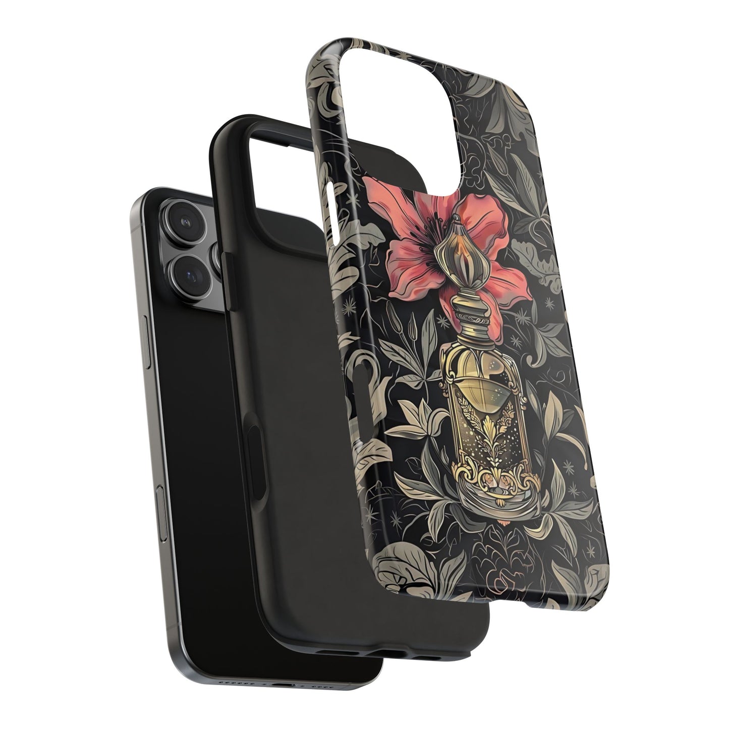 Vintage Black Gold Perfume Phone Case iPhone & Samsung Tough Case