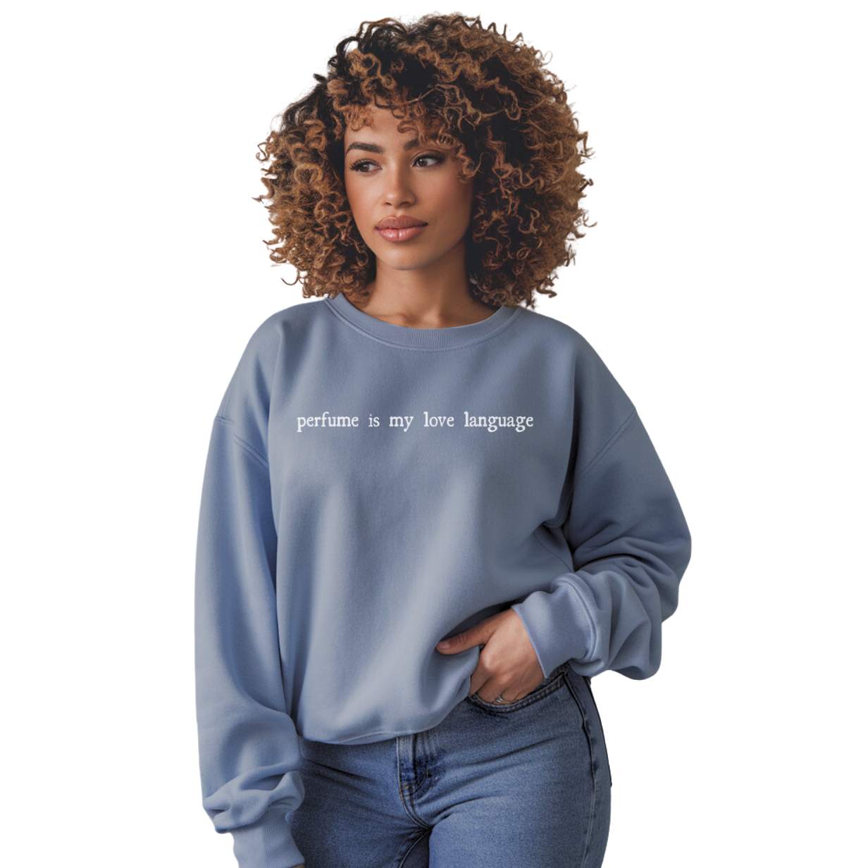 "Perfume Is My Love Language" Lightweight Crewneck Sweatshirt