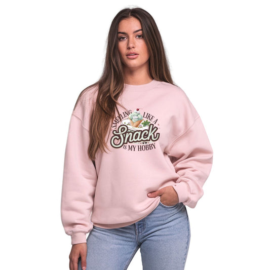 Perfume Sweatshirt - Smelling Like A Snack Is My Hobby Heavy Blend™ Crewneck