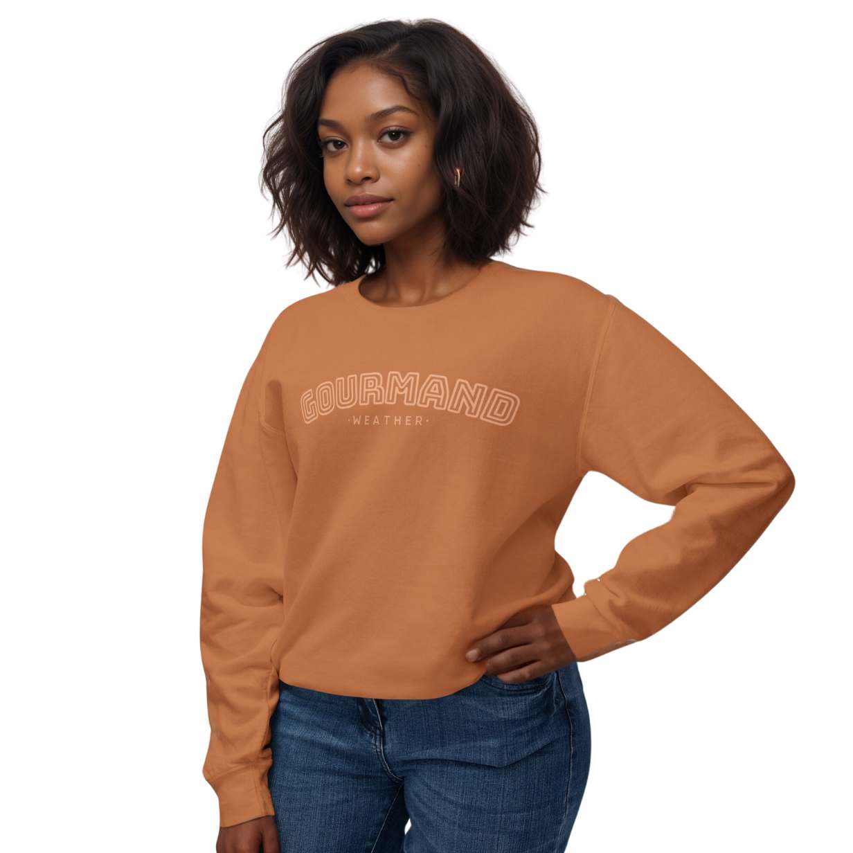 Ultra Soft Cozy Sweatshirt – Gourmand Weather Perfume Graphic Crewneck