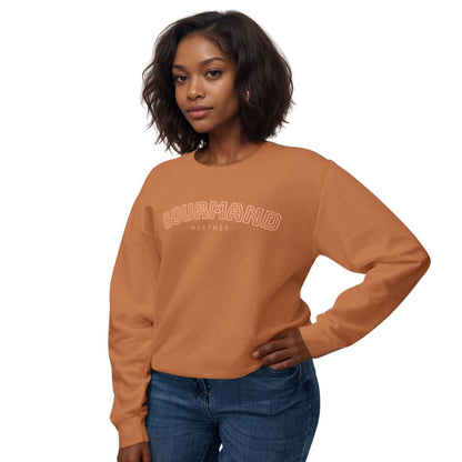 Ultra Soft Cozy Sweatshirt – Gourmand Weather Perfume Graphic Crewneck