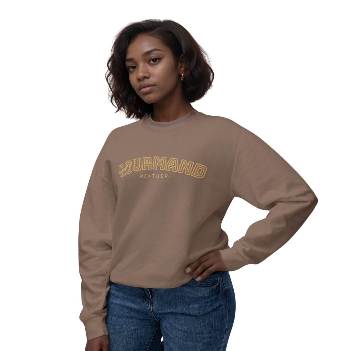 Ultra Soft Cozy Sweatshirt – Gourmand Weather Perfume Graphic Crewneck